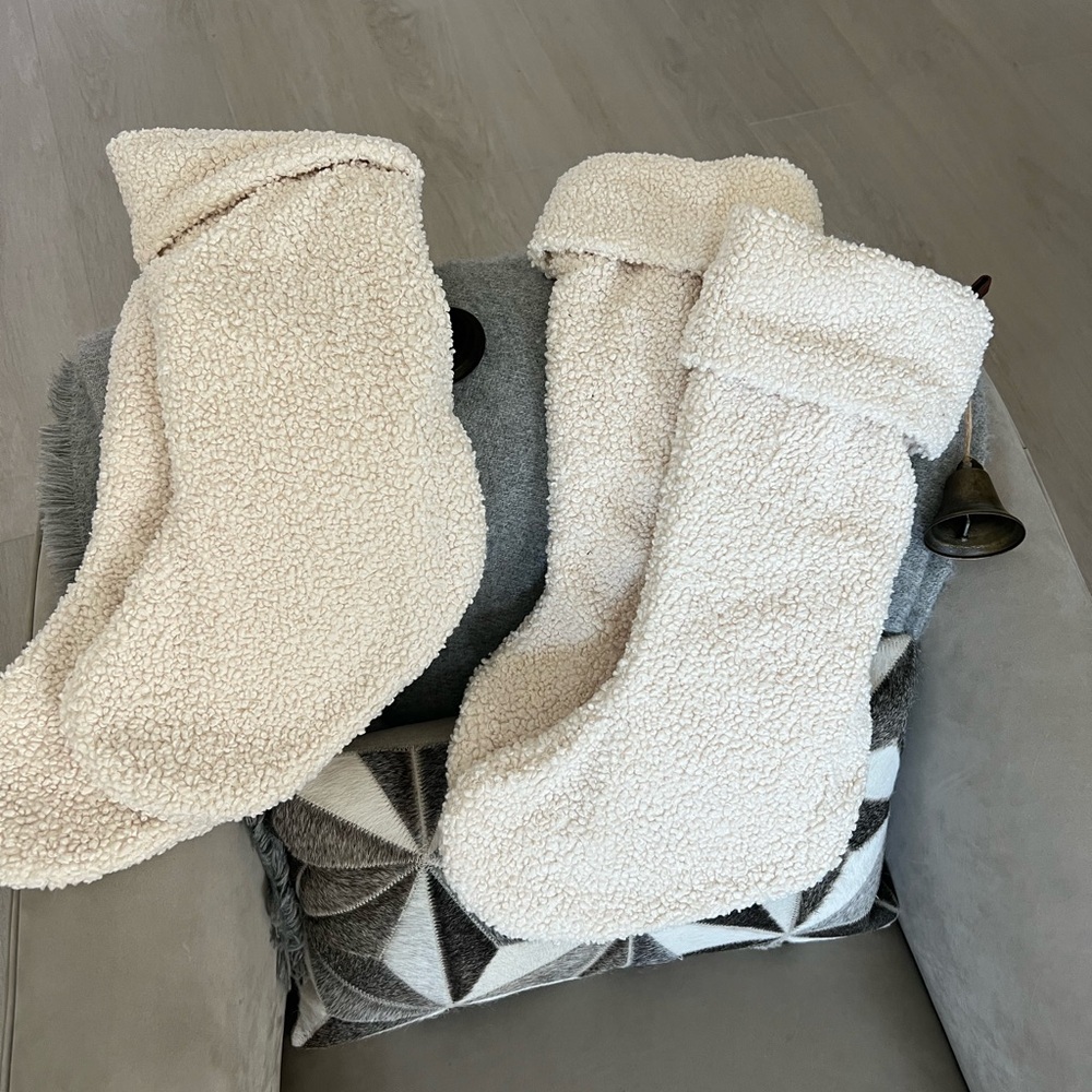 Cozy Cream Sherpa Stockings